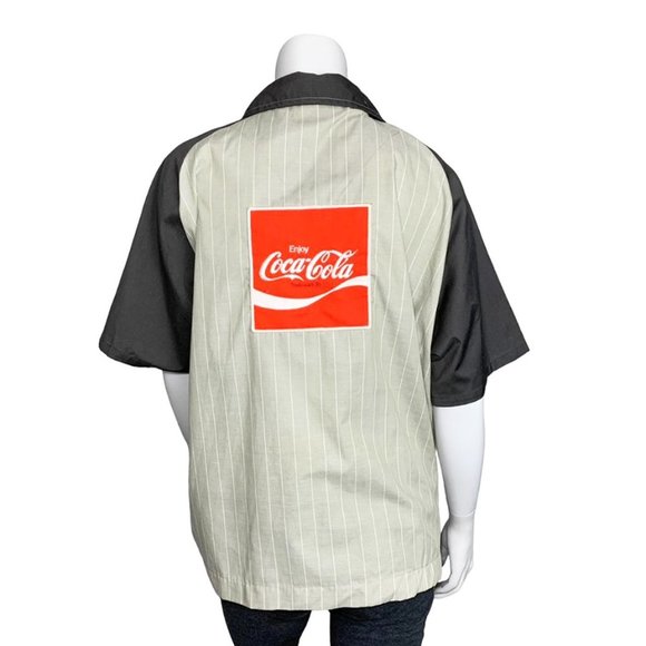 VINTAGE COCA COLA Men's Delivery Driver Short Sleeve Uniform Shirt - Picture 2 of 8